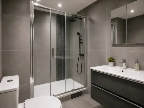 Bathroom project – Modern Bathroom Renovation in St Albans, Hertfordshire, St Albans, Hertfordshire by KK Construction