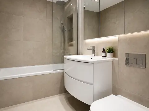 Bathroom project – Modern Bathroom Renovation in Sevenoaks, Kent, Sevenoaks, Kent by KK Construction
