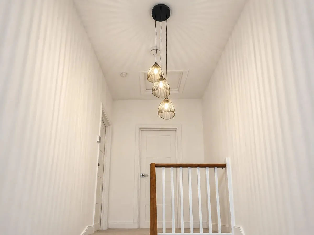 Stairwell Pendant Light Installation in Hampstead, London