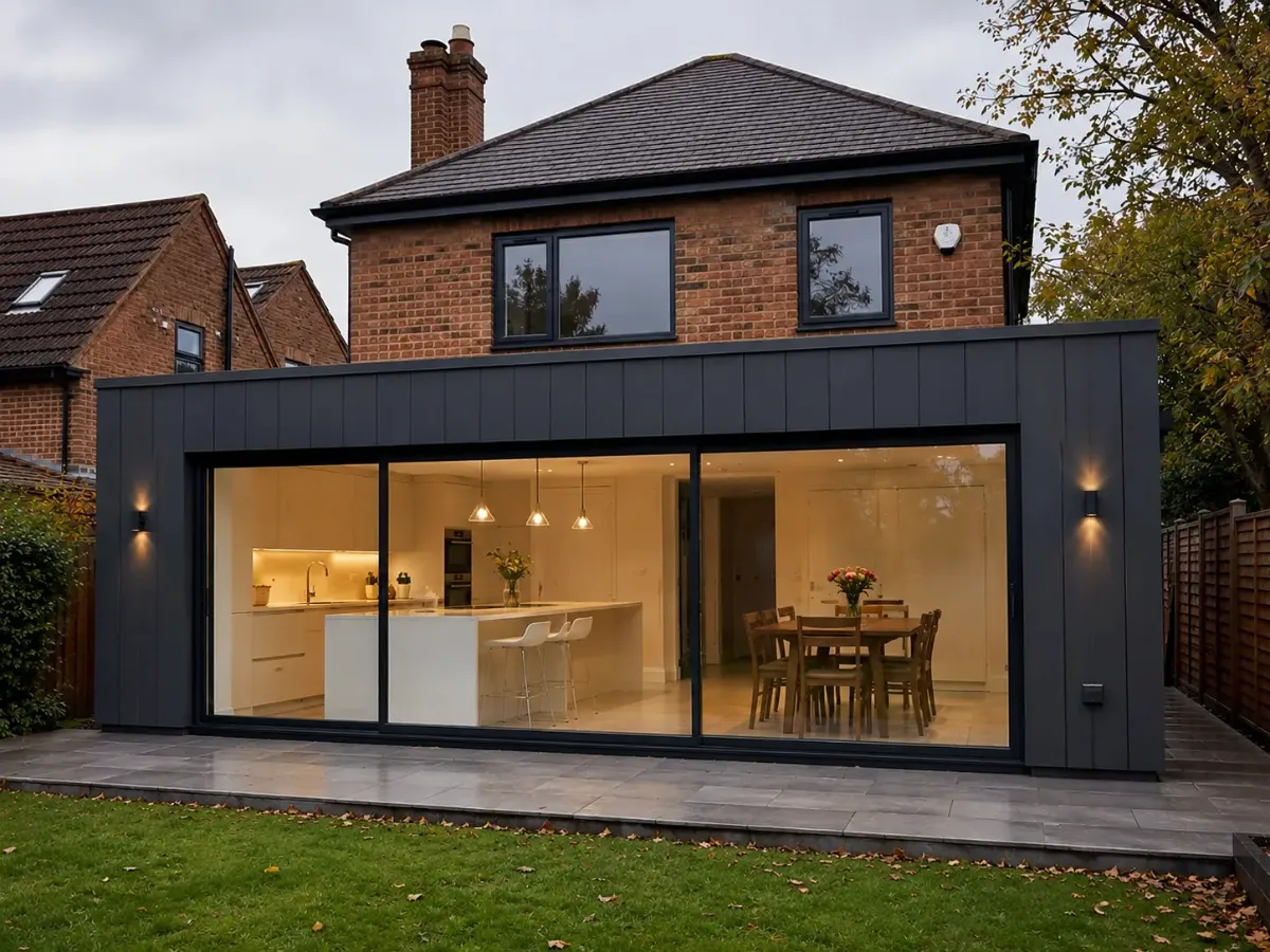 Open-Plan Rear House Extension in Woodford Green, London